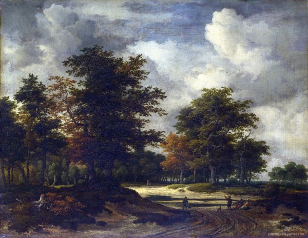 A Road leading into a Wood by Jacob Van Ruisdael